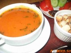 Томатный суп-пюре с перловкой - нажмите, чтобы увидеть в полном размере Томатный суп-пюре с перловкой