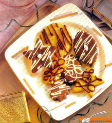 Черно-белое фигурное печенье - нажмите, чтобы увидеть в полном размере Черно-белое фигурное печенье