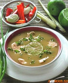 Тайский кокосовый суп - нажмите, чтобы увидеть в полном размере Тайский кокосовый суп