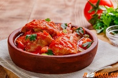 Чахохбили из курицы - нажмите, чтобы увидеть в полном размере Чахохбили из курицы