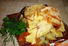 Овощи, запеченные слоями в мультиварке - нажмите, чтобы увидеть в полном размере Овощи, запеченные слоями в мультиварке