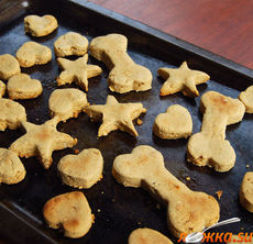 Печенье для собак с яблочным пюре