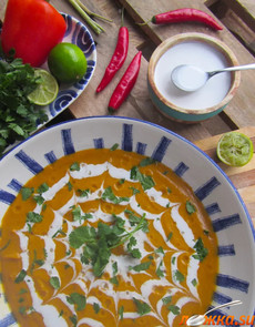 Тайский суп из тыквы