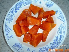 Быстрый десерт из тыквы на ужин в микроволновке