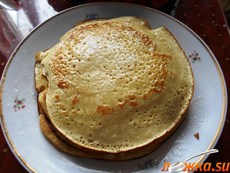 Блины на минеральной воде и молоке