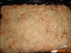 Картофель под сырной корочкой.