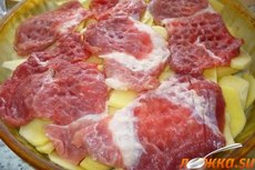 Свинина с картофелем по-французски в духовке