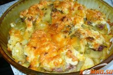 Свинина с картофелем по-французски в духовке