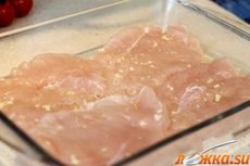 Куриный стейк с овощами