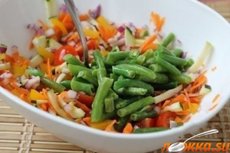 Куриный стейк с овощами