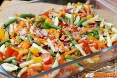 Куриный стейк с овощами