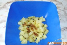 Картофельный салат с бужениной и нутом