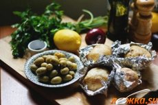 Картофельный салат с оливками